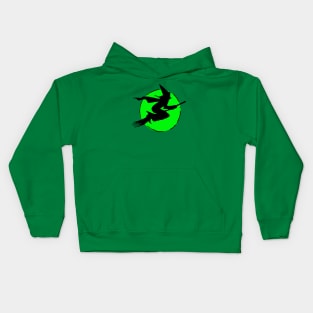 Witch Silhouette Kids Hoodie